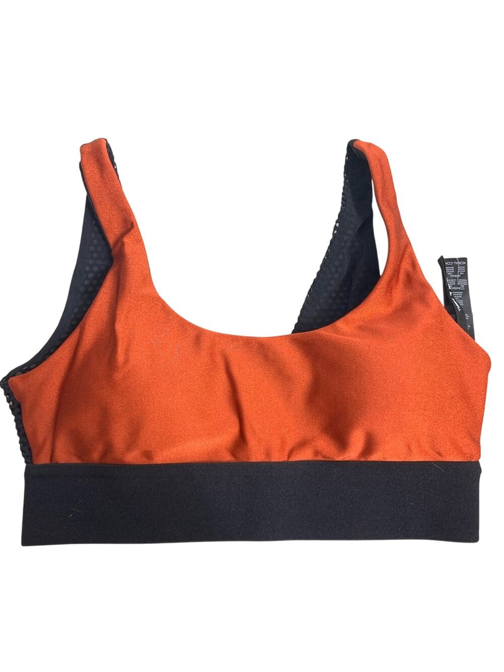 NWT‎ Koral inner spring sports bra sz XS rust black